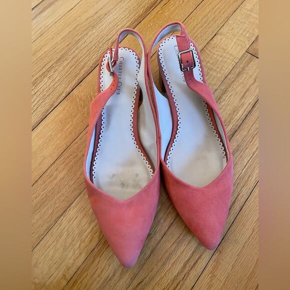 Charter Club Women's Audraa Slingback Heels Orange 8.5M - Picture 3 of 8